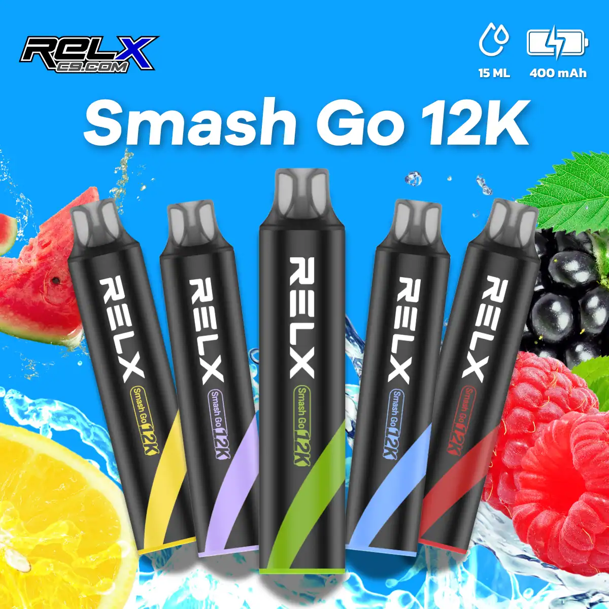 .RELX Smash Go12000口拋棄式電子煙｜悅刻一次性裝置外出即用 - 電子煙潮流商城